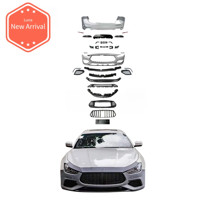 

Для Maserati Ghibli 2014-2017: Комплект обвеса в стиле Trofeo 2021 года (обновление)