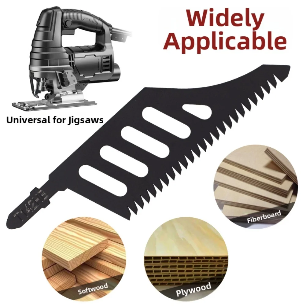

T142HB Jigsaw Blade for Wood Aluminum with Industrial Grade Carbon Steel and Extra Long T Shank for Precise Cutting