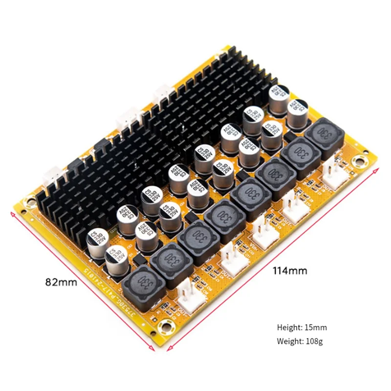 【ABUP】A138 TPA3116 Scheda amplificatore di potenza audio digitale DC8-24V Alimentazione 4 canali 4 X 50 W Scheda amplificatore di potenza