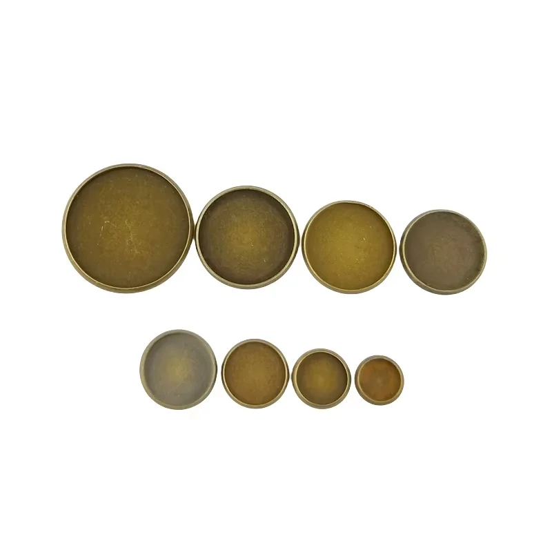 BoYuTe (100 Pieces/Lot) Round 8-10-12-14-16-18-20-25MM Cabochon Base Antique Bronze Diy Blank Tray Bezel Settings