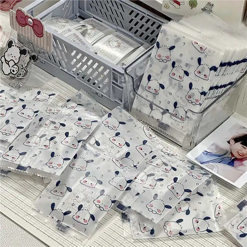 

50 шт. высококачественных мини-пакетов Sanrio Pochacco для закусок, конфет, выпечки и хранения мелочей/украшений