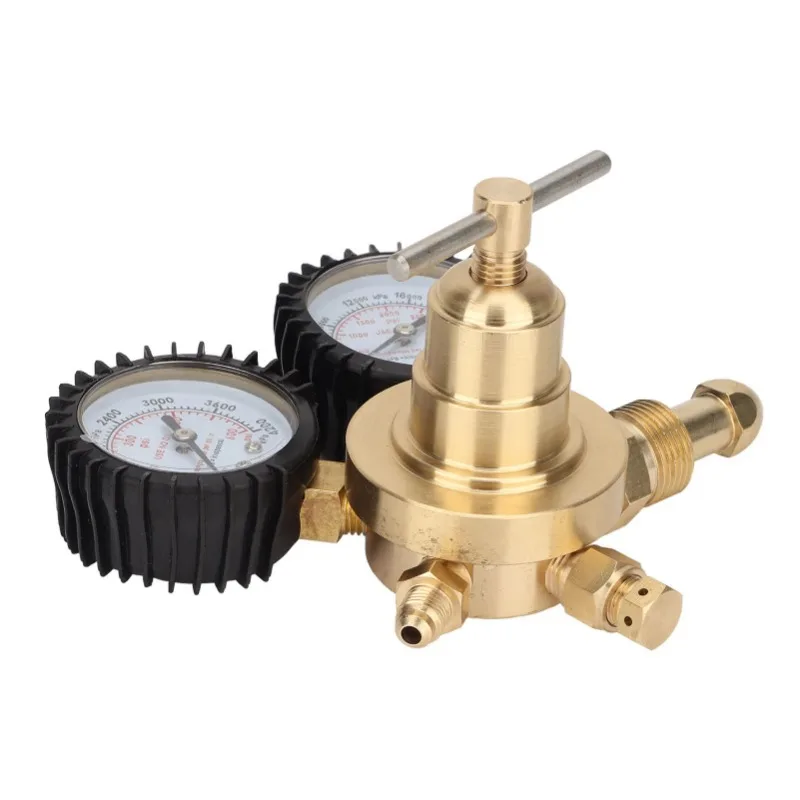 Nitrogen Gauge Nitrogen Pressure Gauge Nitrogen Pressure Gauge Regulator Test Kit Brass Inlet Outlet Connection with 200cm Hose