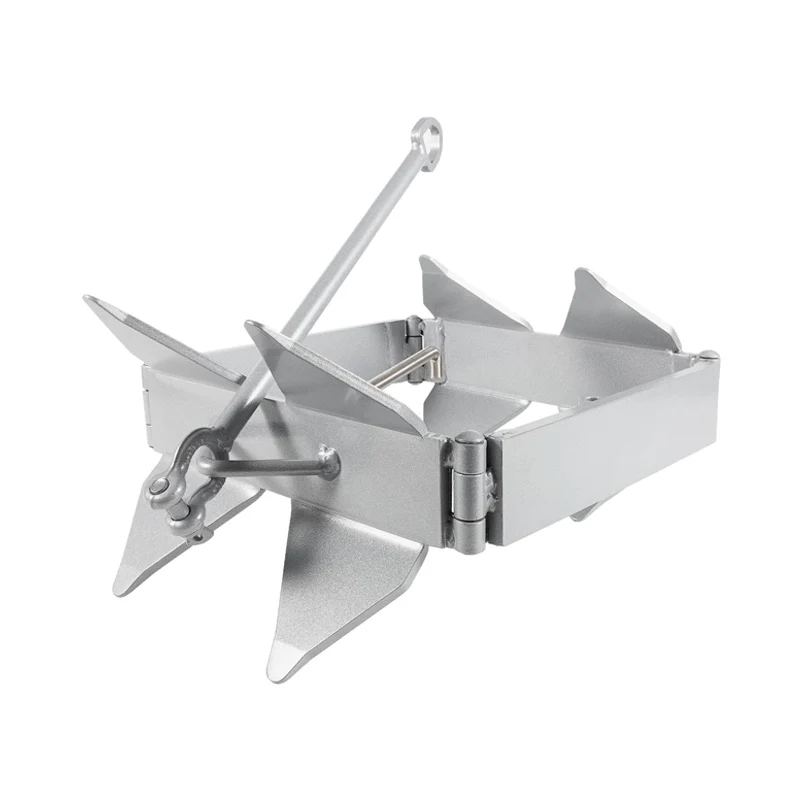 

20 lBS Box Anchor, Box Anchor Fits Boats 18 to 30 Feet, Box-Style Offshore Boating Anchor, Galvanized Steel Folding Anchor