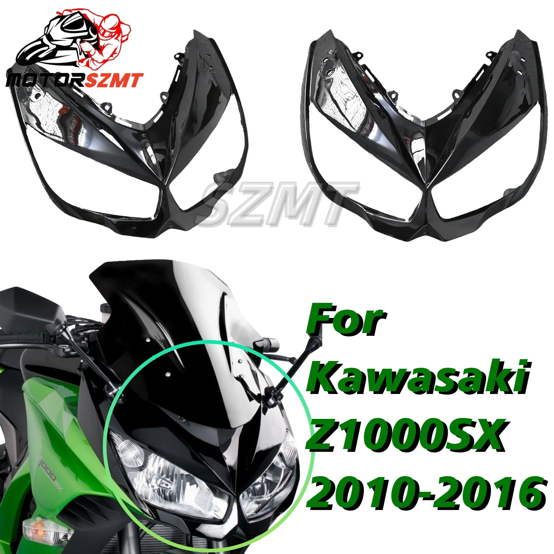 Fit For Kawasaki Z1000SX 2010-2016 Motorcycle Accessories Front Fairing Nose Upper Headlight Cowl 2011 2012 2013 2014 2015 2016