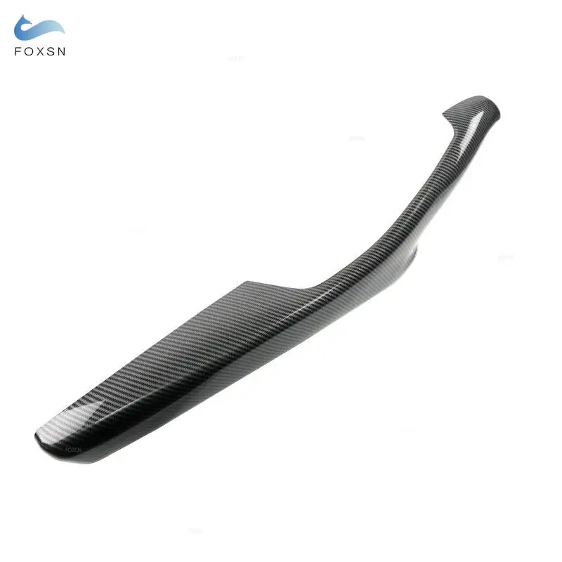 ABS Car-styling Inner Front Driver side Door Panel Armrest Cover Trim For BMW 5 Series F10 F18 2011 - 2017 Carbon Fiber Texture