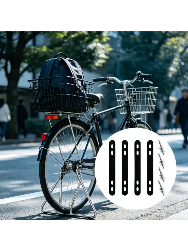 AliExpress NONE 4Pcs Universals Bike Rear Rack Basket Mounting Holder Heavy Type Metal Frame For Cycling Commuting And Outdoor 69HD