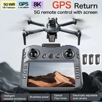 Dron de Fotografía Aérea Original XT606GPS con Pantalla, Motor sin Escobillas, Cámara Dual 4K HD, Motor sin Escobillas, WIFI 5G, Control Remoto, Quadcopter