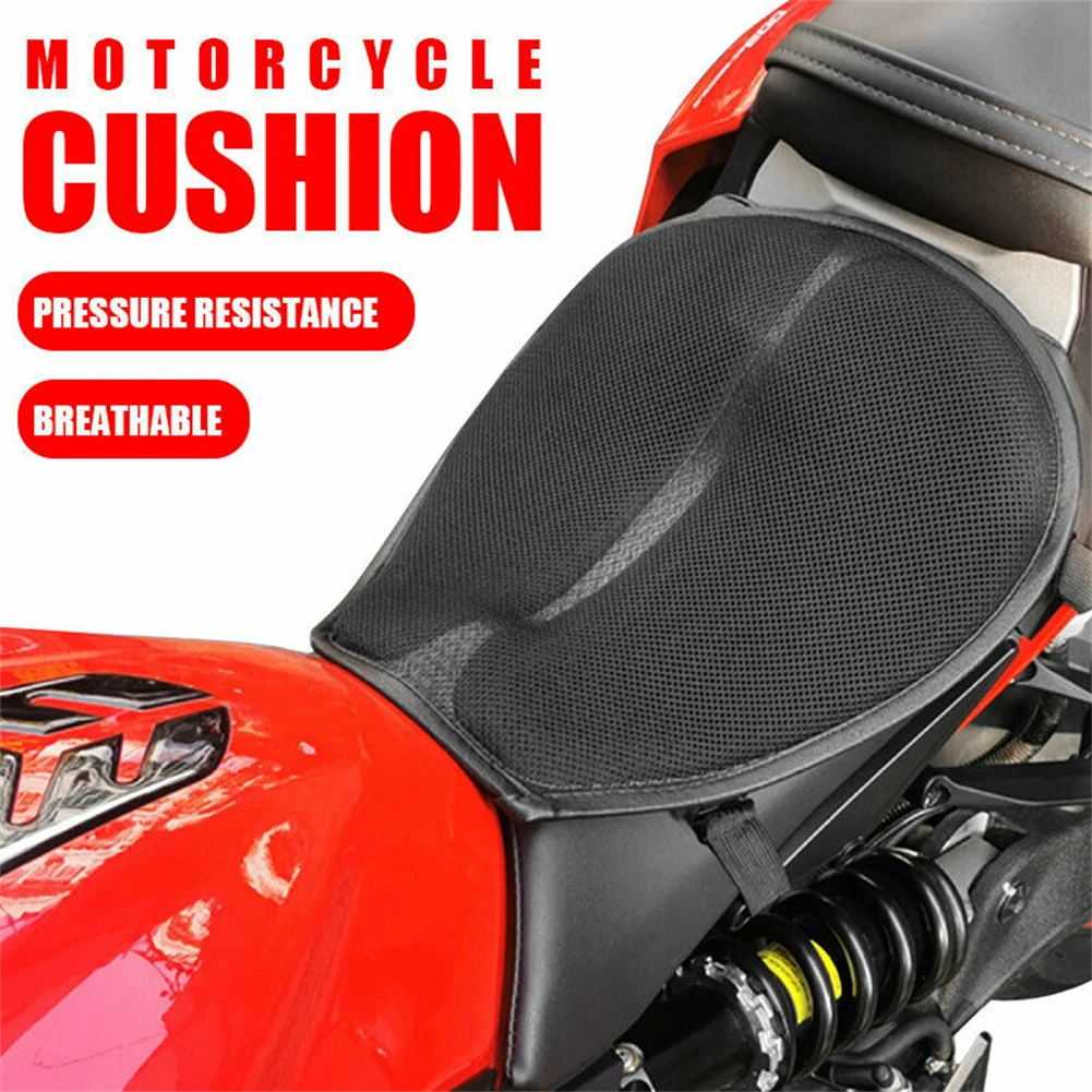 Motorcycle Seat Cushion Made of 3D Mesh Fabric for Enhanced Ventilation Pressure Distribution Shock Dampening and UV Resistance