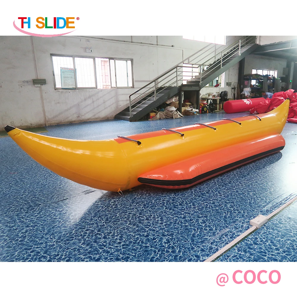 

Amazing good quality inflatable towable banana boat, cheap inflatable flying fish for sale