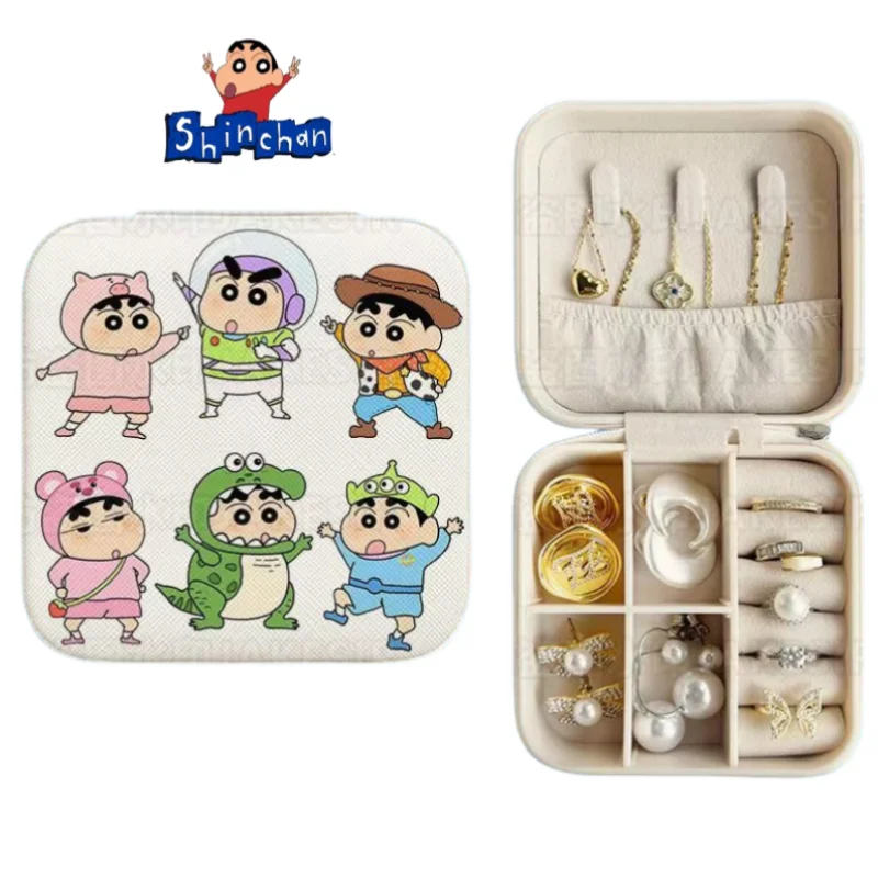 

Crayon Shin-chan Animation Universal Jewelry Box Cartoon Portable Mini Jewelry Storage Box for Christmas Gifts for Friends