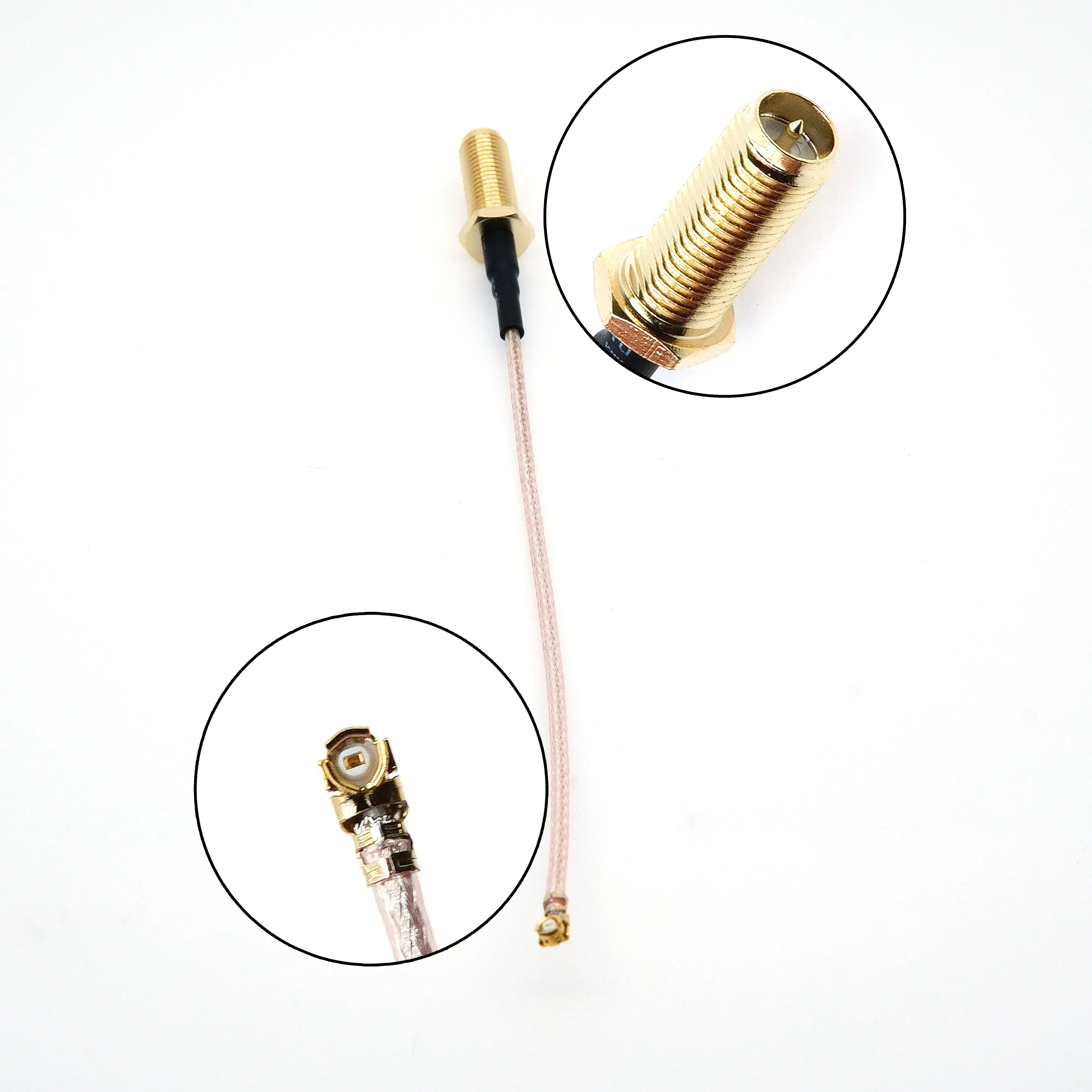 

RP-SMA Male connector to uFL/u.FL/IPX/IPEX-1 Female Adapter RG178 Antenna RF Cable Assembly