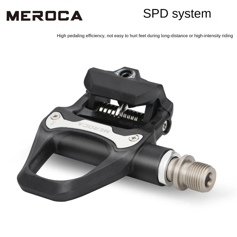 MEROCA R26 Road Bike Pedal SPD SL System Cycling Bearing Cleats Bicycle Locking Pedals Nylon Clipless Pedal Bicycle Accessories