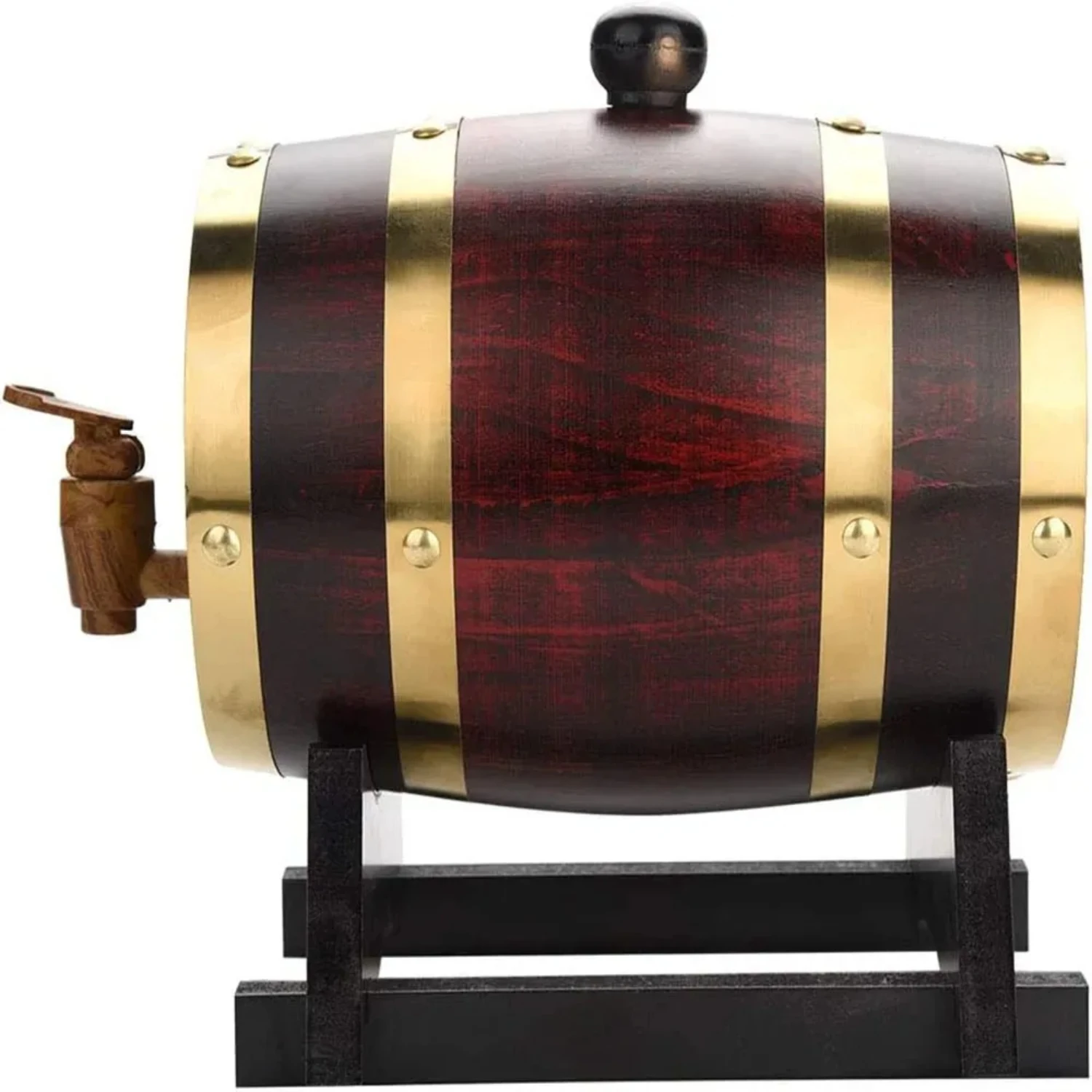 

3L Wood Barrel Vintage Oak Beer Brewing Tools Tap Dispenser Rum Pot Whisky Wine Tools Whiskey Barrel Decanter