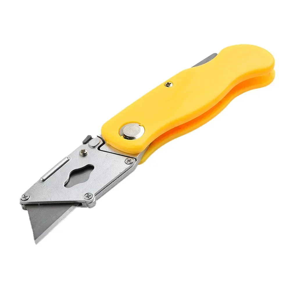 Carbon Steel Folding Utility Cutter Blade Acrylic Board Plastic Paper Cutting Tool Multifunctional Cutting Blade