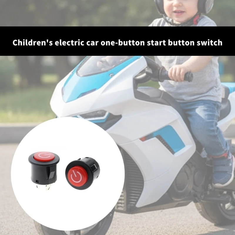 乗用おもちゃの車のスタートボタン修理交換用電源ボタン子供屋外遊び車簡単インストール 15UB