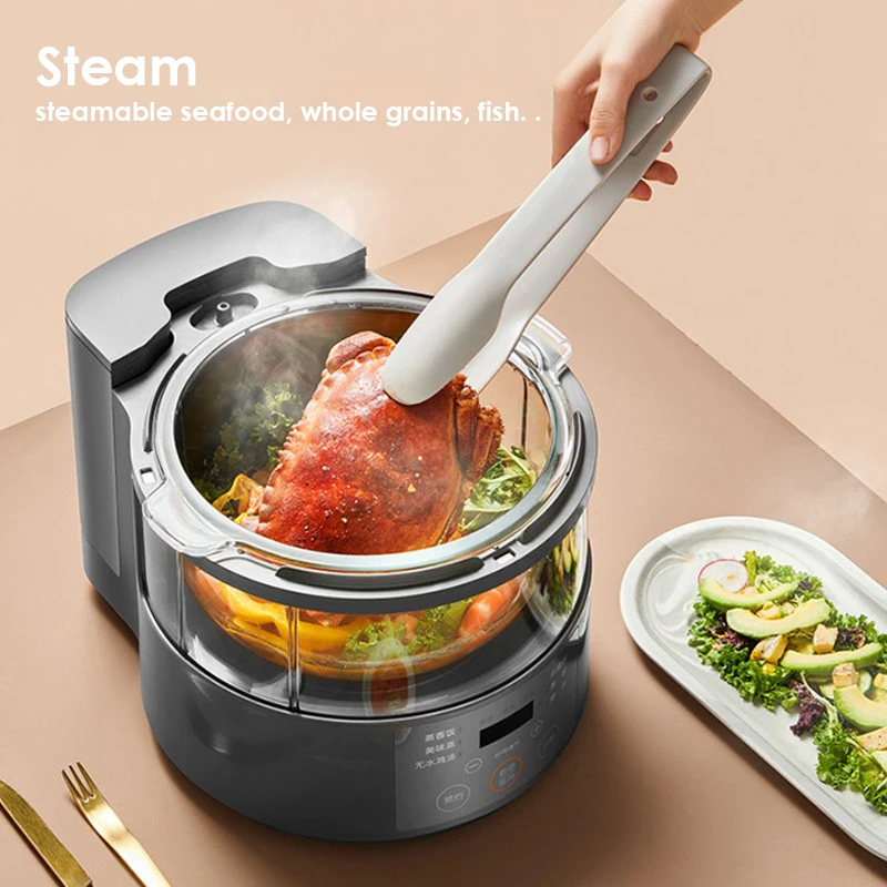 Joyoung Steam Rice Cooker S160 Multifunction Stew Steam Rice Cooking Pot No Coating Glass Liner 3L For 2-4 Person