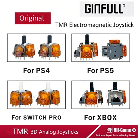 Электромагнитные джойстики GINFULL TMR для геймпадов PS5, PS4, Xbox One — изображение продукта