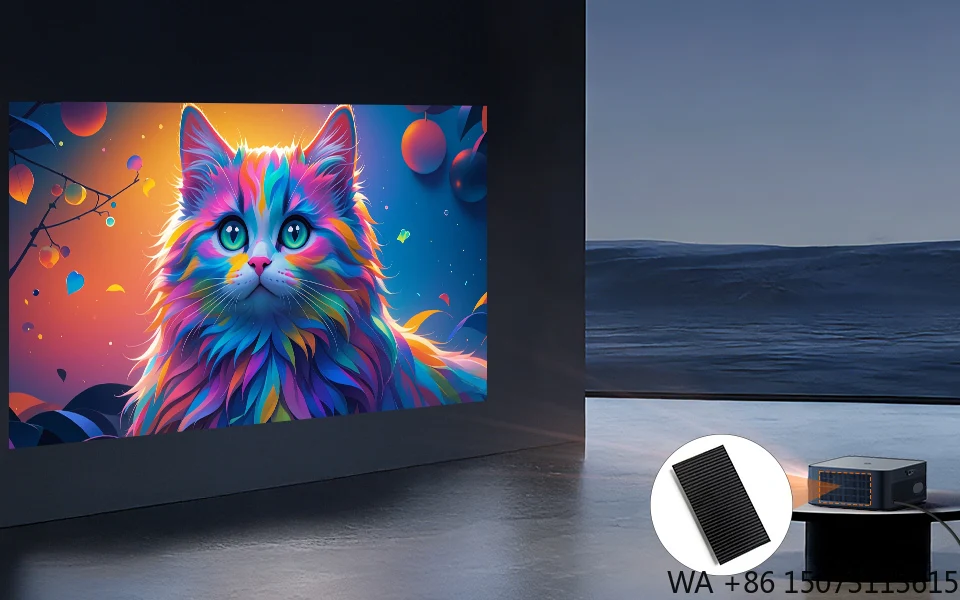 

Умный офисный проектор для бизнеса 1700 ANSI 1080P Android 11, большой экран 1.3-9м (45-300 дюймов), портативный