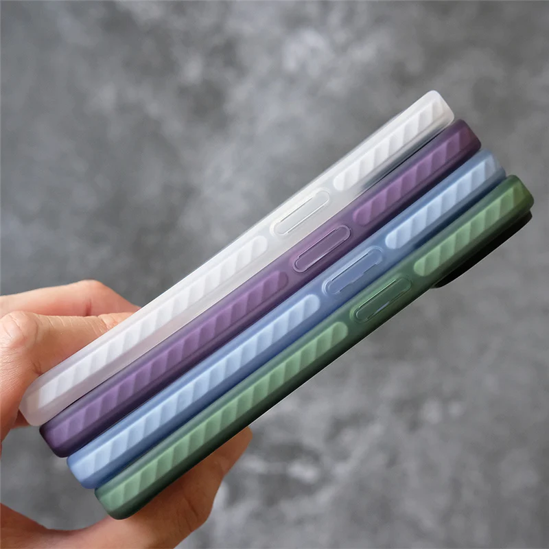 Frosted Transparent Silicone Anti-Fall Magnetic Magsafe Case For iPhone 14 15 13Pro 14 Pro Max Shockproof 15Pro Protective Cover image 4