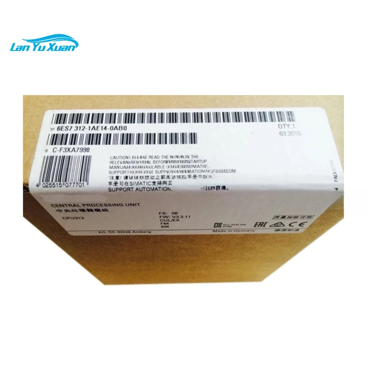 

Product bargaining, do not order directly 6ES7312-1AE14-0AB0 S7-300 Series PLC Controller