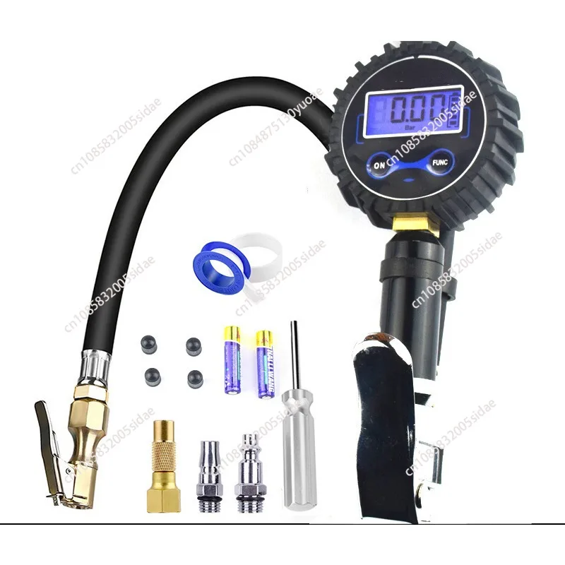 1/4 NPT Quick Connect Digital Tire Inflator with Pressure Gauge 0-200PSI Air Chuck and Compressor Accessories Tire Repair Tools