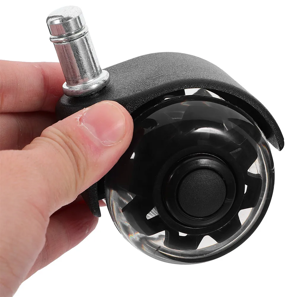 

5Pcs Replacement Chair Caster Wear Resistant 360 Degree Swivel Silent Office Caster Wheels Heavy Duty Computer Chair Wheels