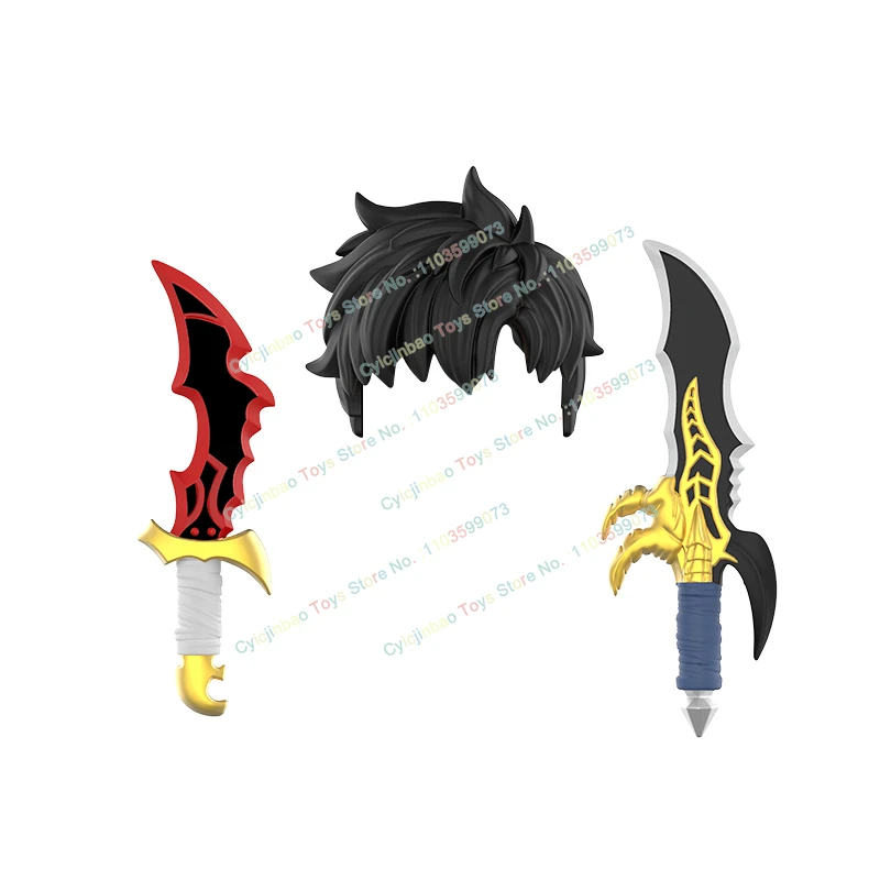 Klocki konstrukcyjne z serii komiksowej DY539-544, figurki akcji, modele z klocków, kreatywne akcesoria, broni, mele, zabawki dla dzieci, prezenty.