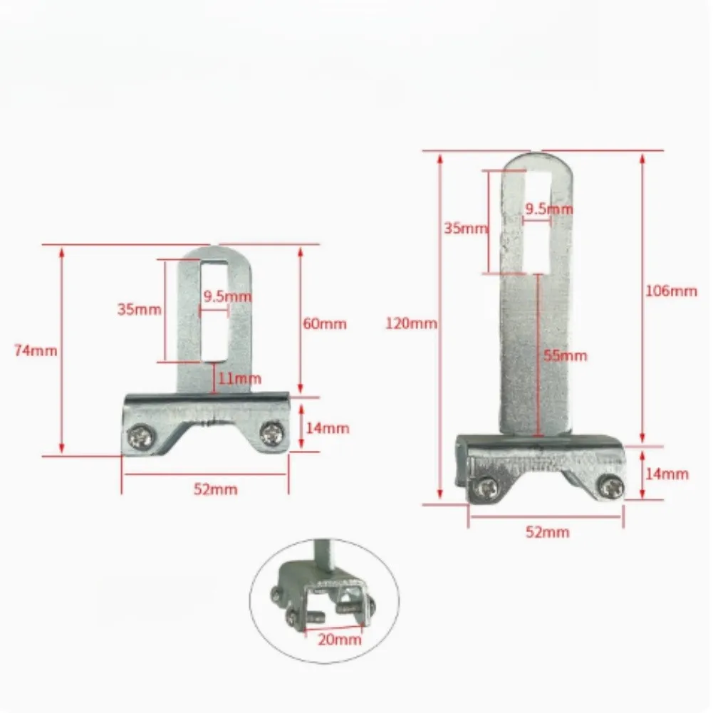 2 Pack Limit Switch Magnets with Mounting Brackets for Sliding Gate Openers Includes Short Stand Long Stand Wrench