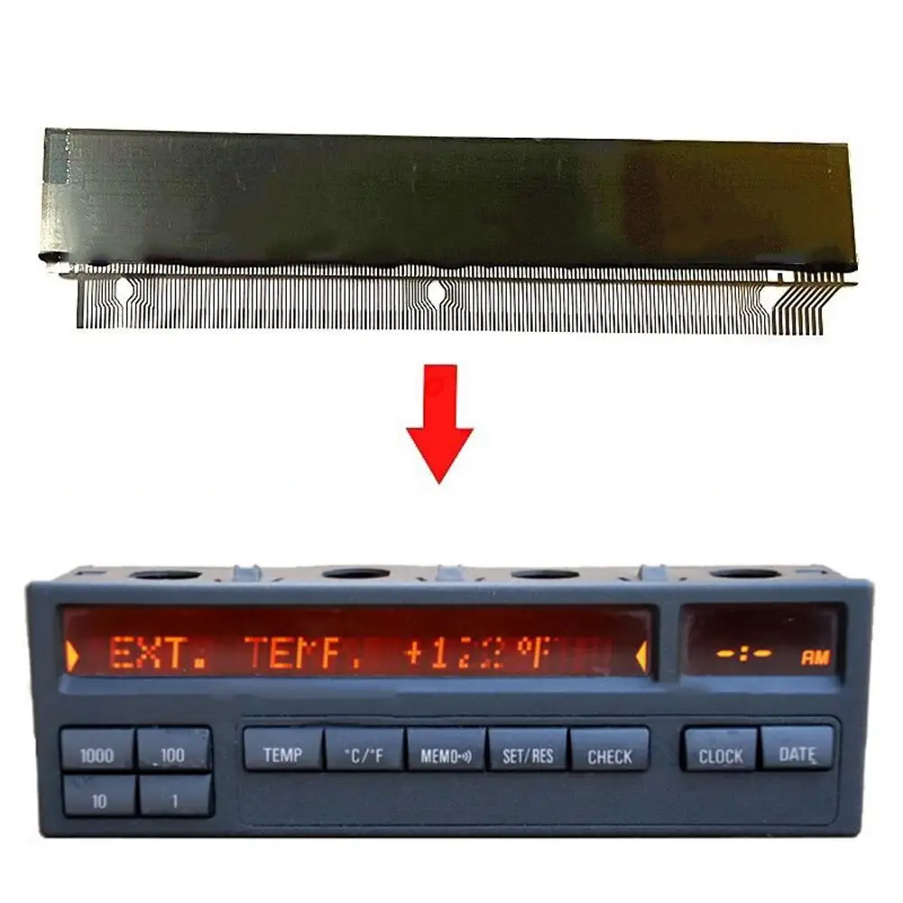 1pc LCD Display With Cable  Car Computer OBC LCD Display For -BMW E36 3-Series 11-Button BORG On Board Dash Panels