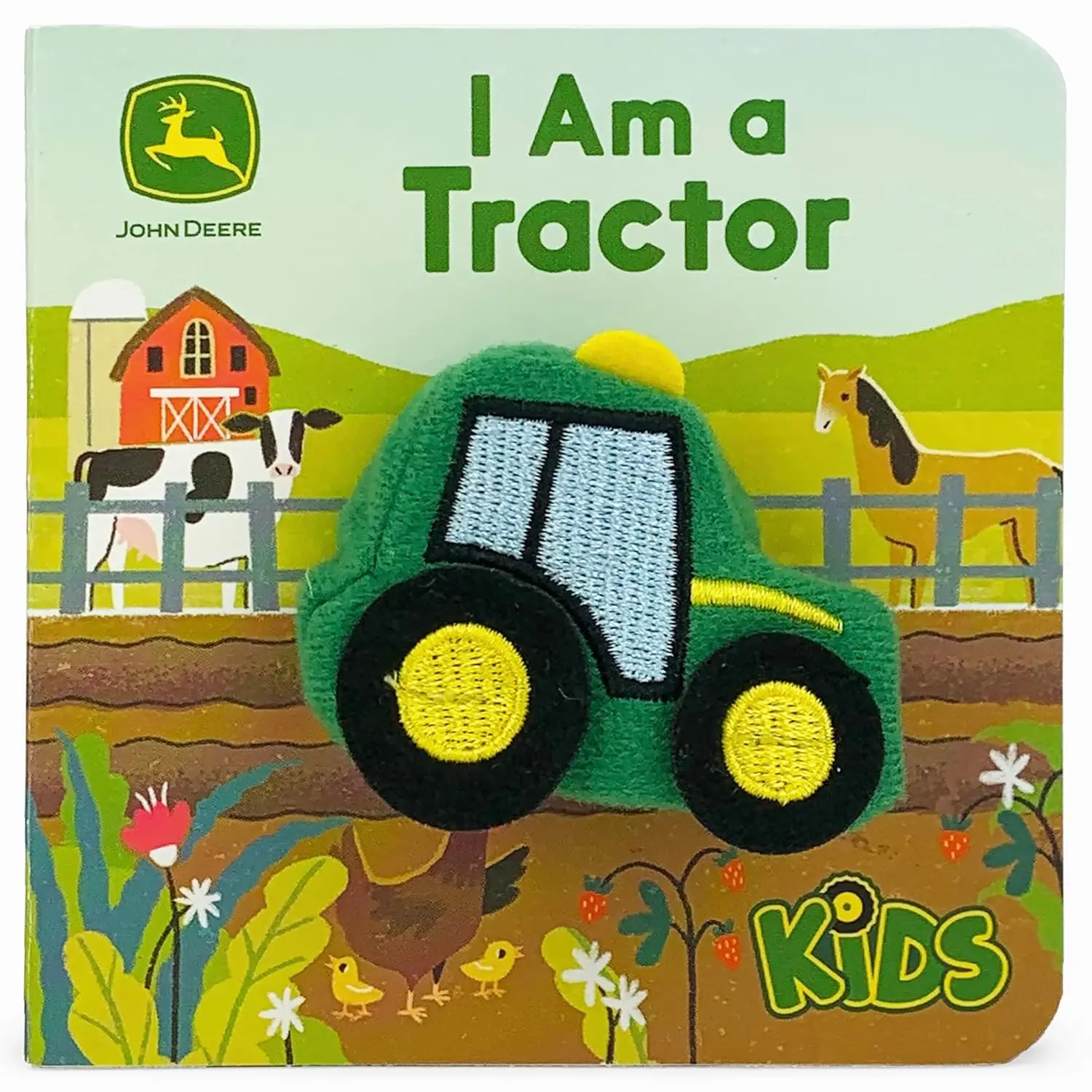 

Tractor Finger Puppet Book for Babies and Toddlers - Interactive Board Book with Fun Farm Adventure