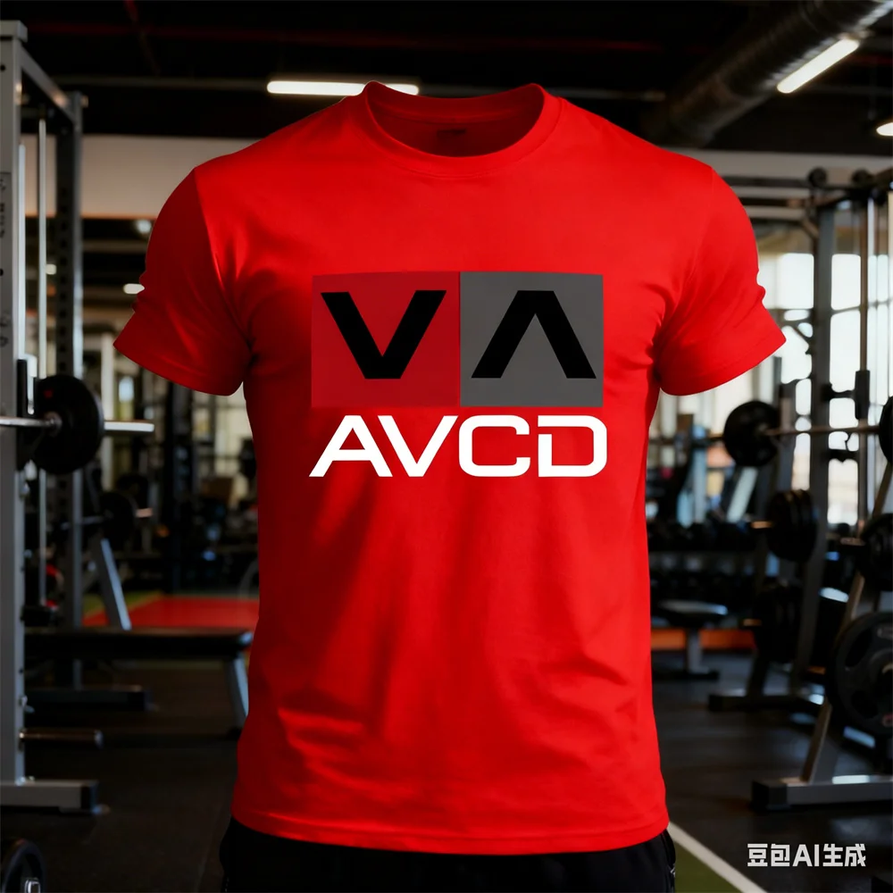 Sports material T-shirt Men's fitness T-shirt Gym round-neck T-shirt ventilat t shirts Summer quick-dry sport tshirt for man top