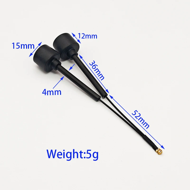 5.8G Double Lollipop Antenna RHCP/LHCP High Gain 3Dbi IPX1 Connector For RC FPV Quadcopter Drone Freestyle Parts gallery 2