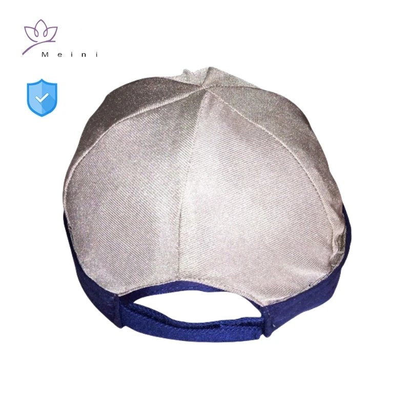 Electromagnetic radiation protective lining 50% or 100% silver fiber caps computer, power plant EMR shielding baseball Caps
