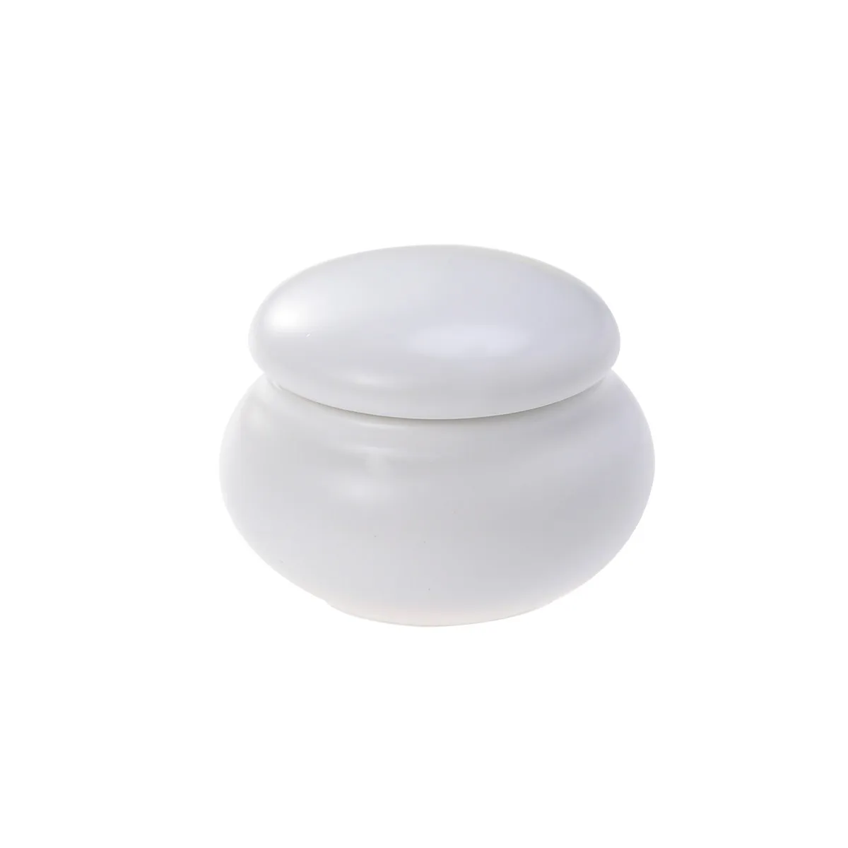 Mini Ceramics Cream Makeup Storage Bottle White Portable Travel Sealed Container Small Rouge Storage Tank for Tea Coffee