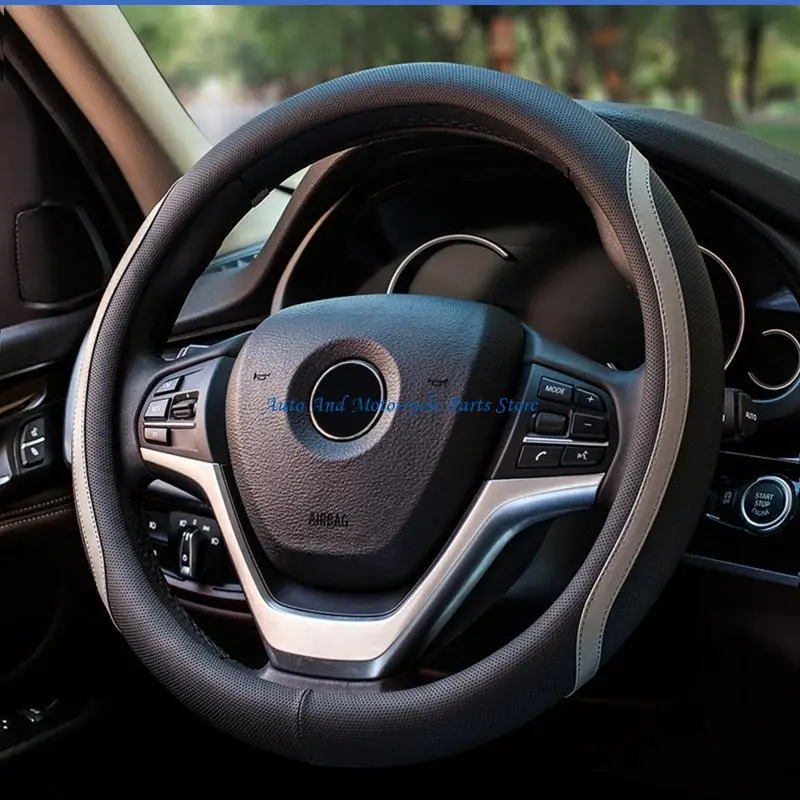 غطاء عجلة القيادة المرن P9FD، رفيع للغاية وغير قابل للانزلاق، مستدير متعدد الألوان #4