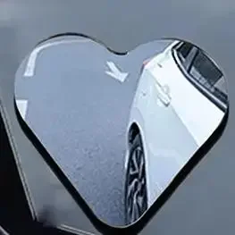 1 세트 귀여운 하트 모양 백미러 자동차 블라인드 스팟 사이드 뷰 미러 SUV 용 보조 자동차 액세서리
