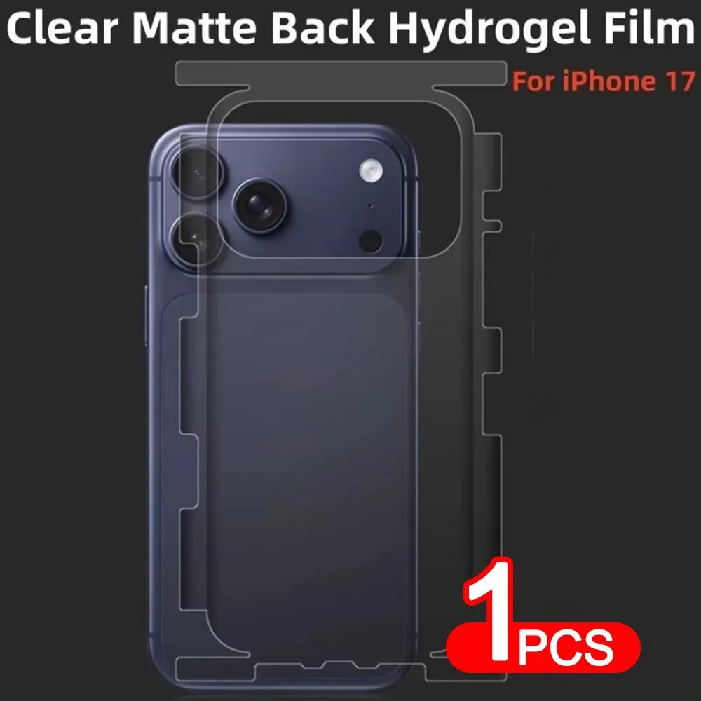 HD Clear Back Displayschutzfolie, kratzfest, bruchsicher, Displayschutzfolie, weiches TPU für iPhone 17Pro/17 Pro Max