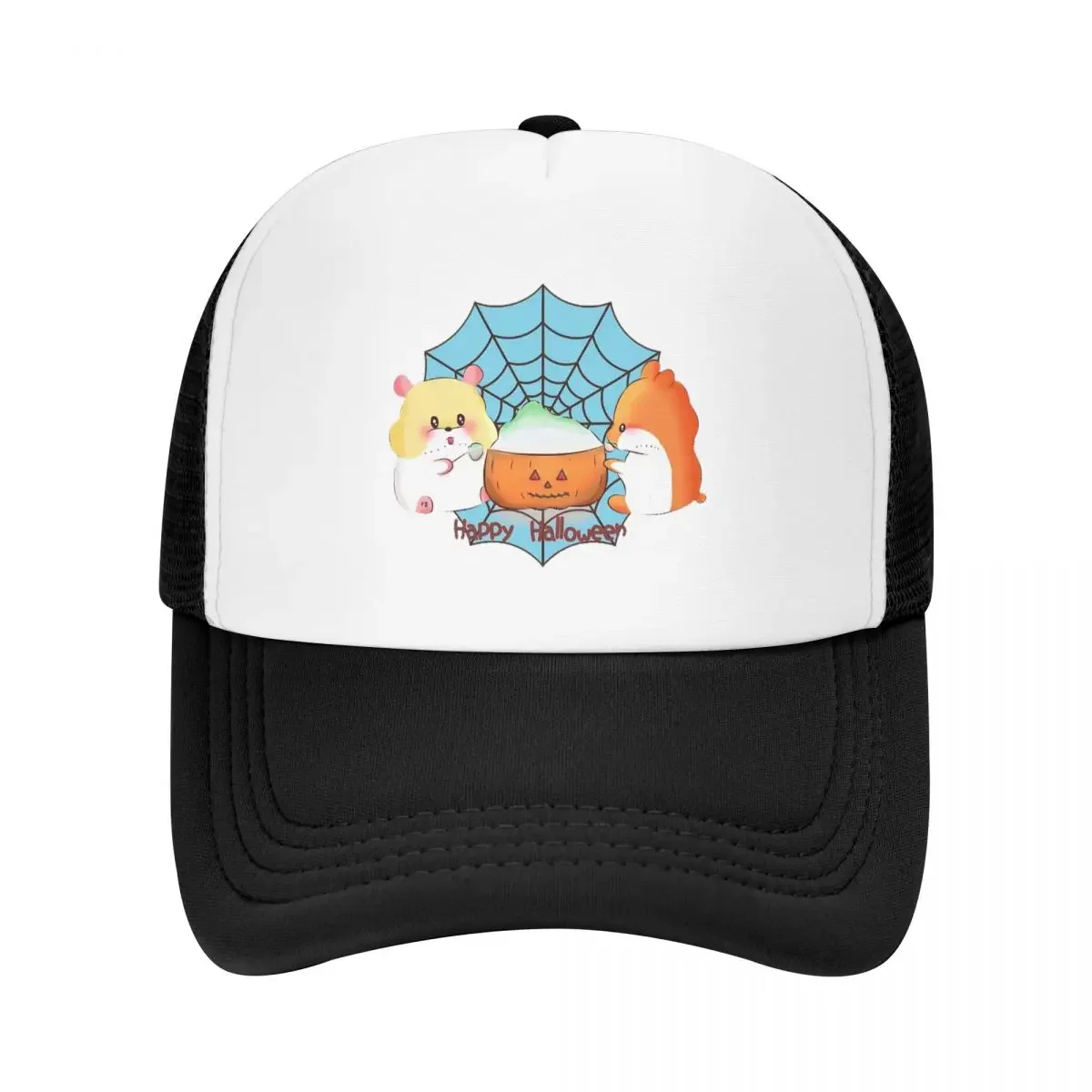 

Hamster Hamster Lover Happy Halloween V9 Cap Mesh Baseball Caps Adjustable Hat Hip Hop Summer Unisex Baseball Hats Polychromatic