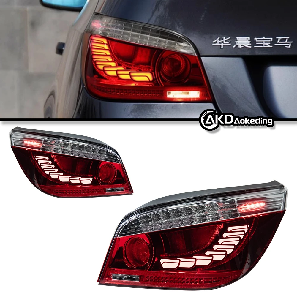 

Авто Задние детали для BMW E60 2003-2009 523i 525i 530i новейший Стайлинг тормозной сигнальной лампы заднего хода модифицированные автомобильные аксессуары