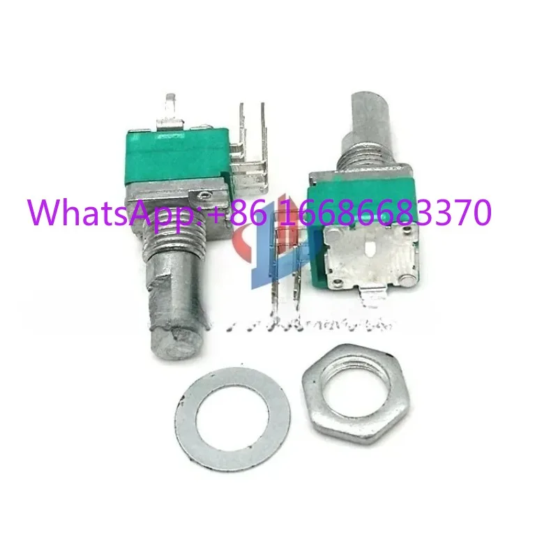 20Pcs RK097 vertical 15MM half-axis curved foot dual 6-pin B10K 50K 100K tuning and dimming adjustable potentiometer