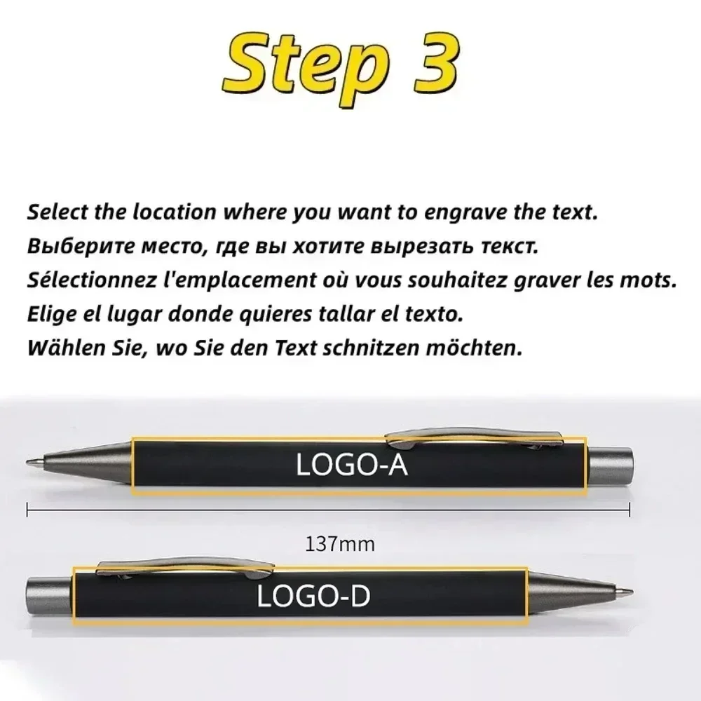 100 pz/lotto Personalizzato Penna Ballopint Supporto Stampa Logo Penna A Sfera In Metallo Penna Pubblicitaria All'ingrosso Regalo Scolastico Forniture Per Ufficio