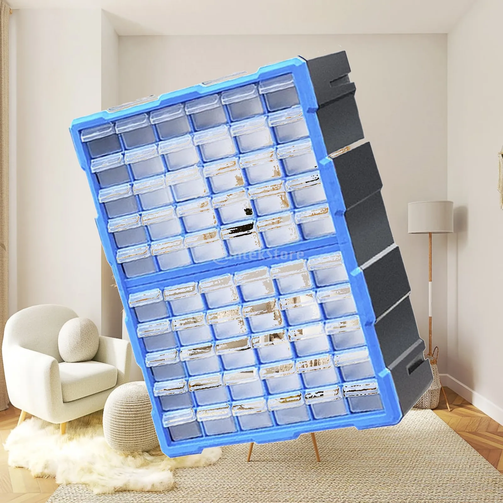 Drawers Storage Cabinet Container Garage Organization Toolbox Multipurpose Makeup Organizer for Hardware Bolts Jewelry Nuts Home