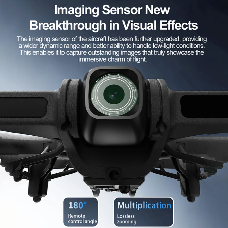 Z906 Mini FPV Drone Big Screen Remote 180° Electric Adjust 4K Camera 3-Side Obstacle Avoidance Optical Flow With Landing Pad
