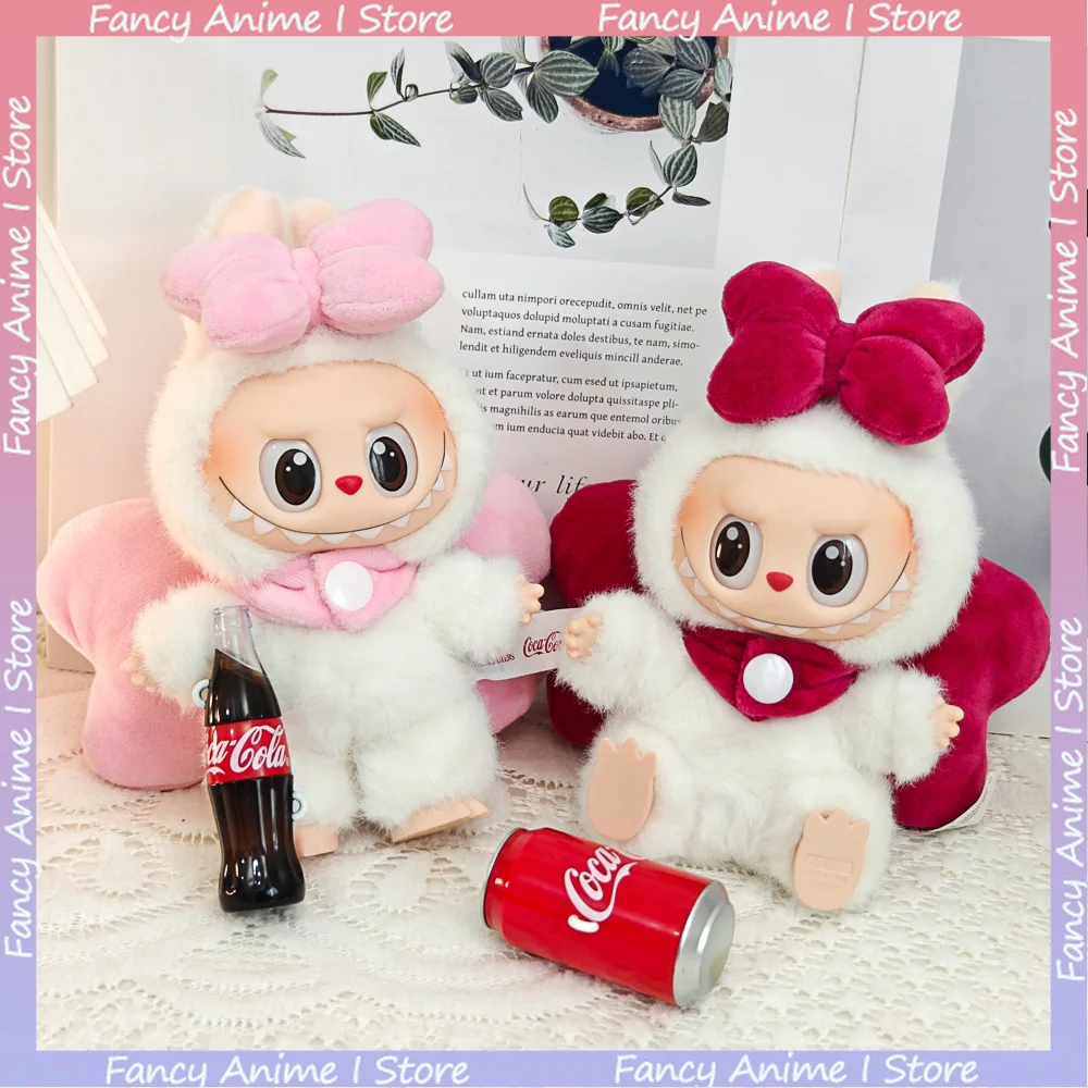 

Mini Labubu Doll Clothes Outfit for V1 V2 V3 Labubu Multicolor Big Bow Doll Costume Sweet Princess Style Clothing Kids Gift