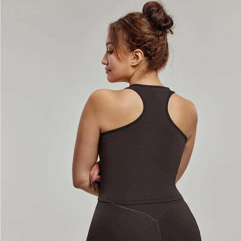 ANCEFISH Plus Size Sports Underwear Women's Covering Paramilia Layup Yoga Suit Vest with Chest Pad Fitness Vest Bra
