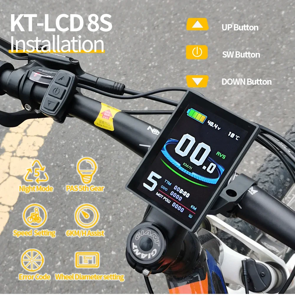 

Дисплей LCD для электровелосипеда 24V 36V 48V Kunteng LCD3 LCD8H LED 880 LCD7, поддержка USB, для комплекта электровелосипеда.