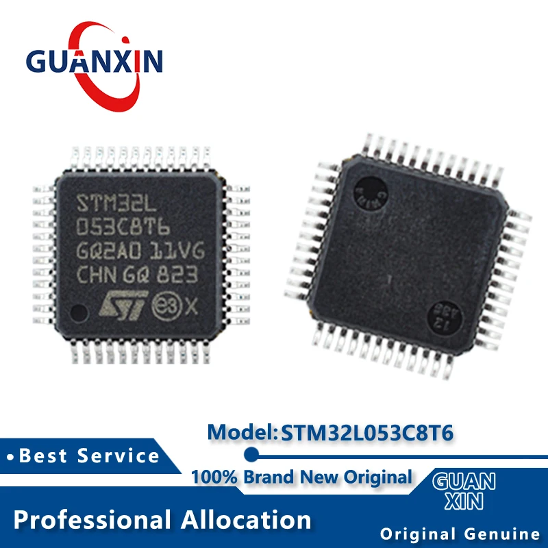 100% nueva electrónica marcado STM32L053C8T6 STM32L053C8T6TR LQFP-48 STM32L053
