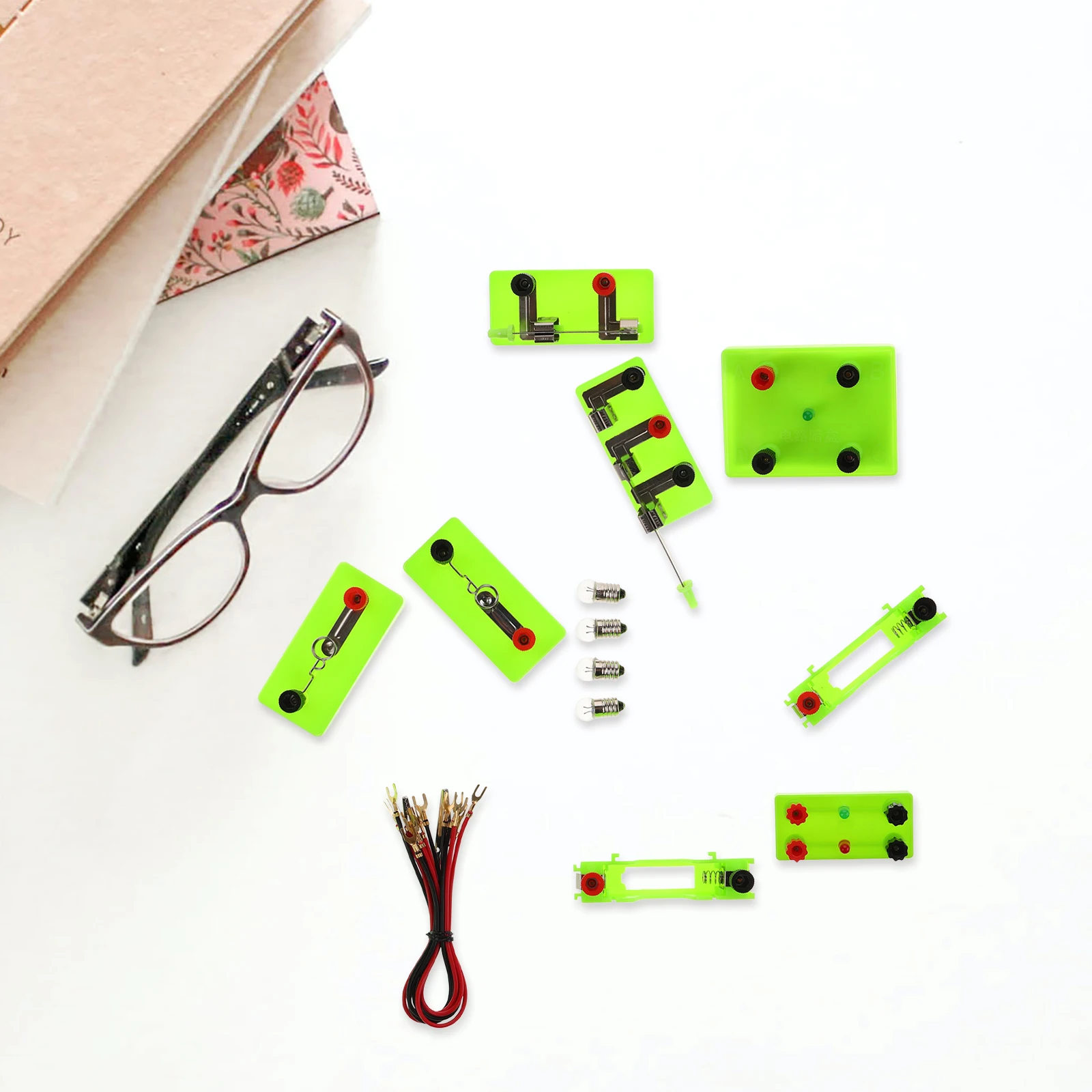 

Circuit Experiment Kit Blocks Physics Essentials Engine Educational Electric for Kids Plastic Children School Labs