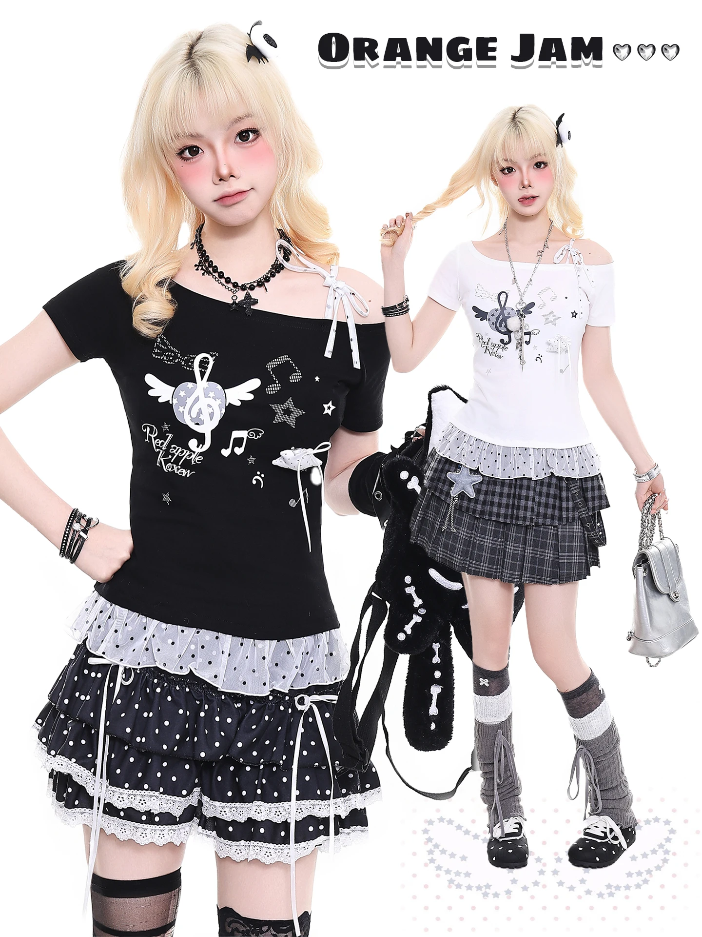 

Женская летняя футболка Slim Fit с коротким рукавом, оранжевая, в стиле Y2K, с открытыми плечами, с цветочным принтом, дышащая, повседневная, топ