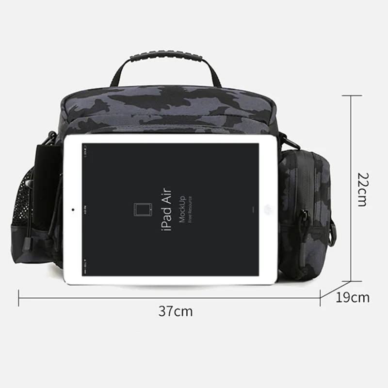 Oulylan Camouflage Sports Tactical Pocket Pouch Oxford Cloth Crossbody Backpack Outdoor Climbing Fishing Shoulder Bag